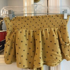 yellow soft shorts